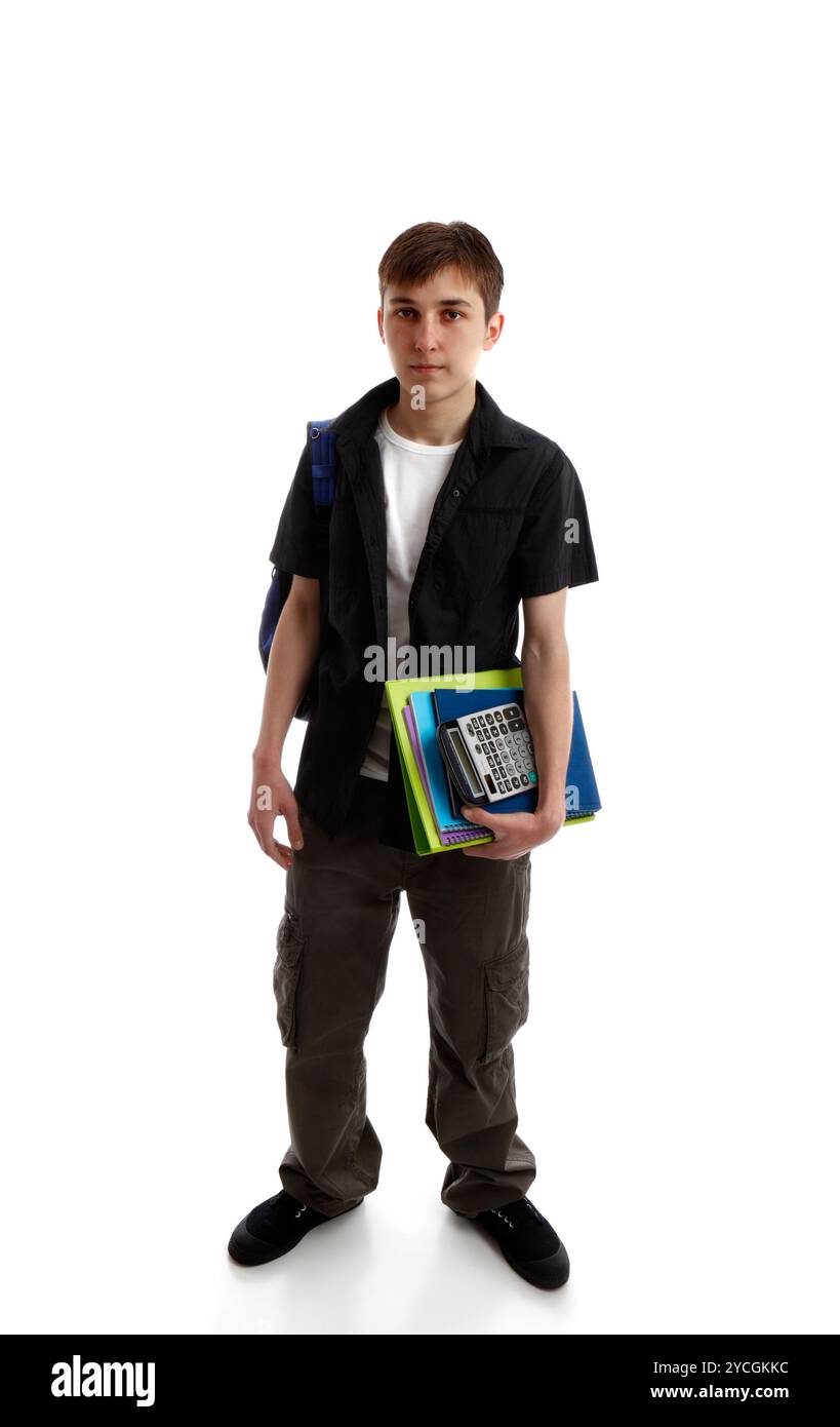 Studente di scuola superiore Foto Stock