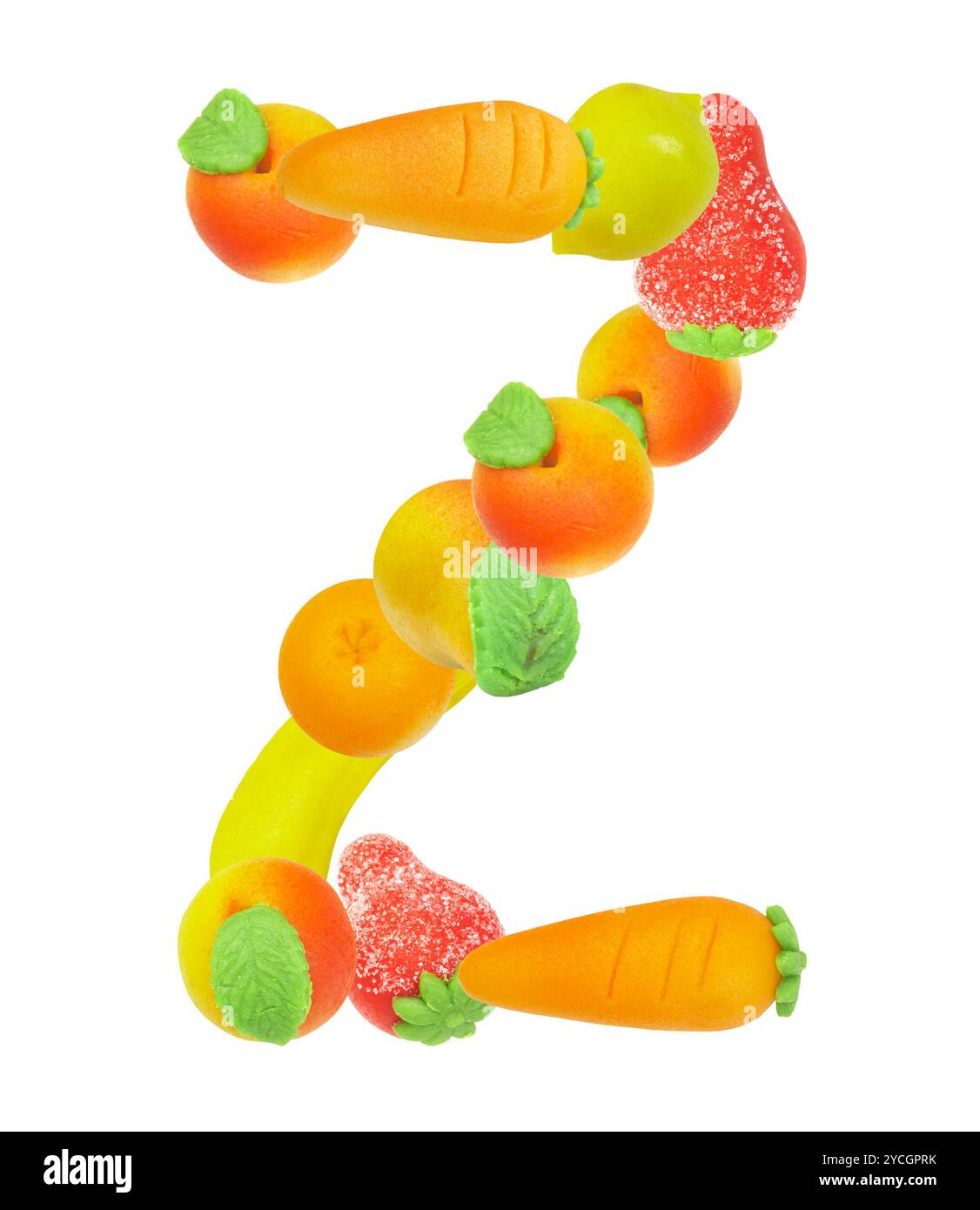 Alfabeto da frutta, la lettera Z Foto Stock