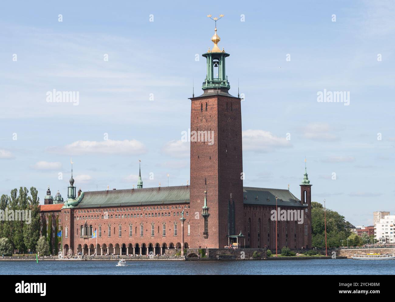 Torre di architettura storica a Stoccolma, Svezia Foto Stock