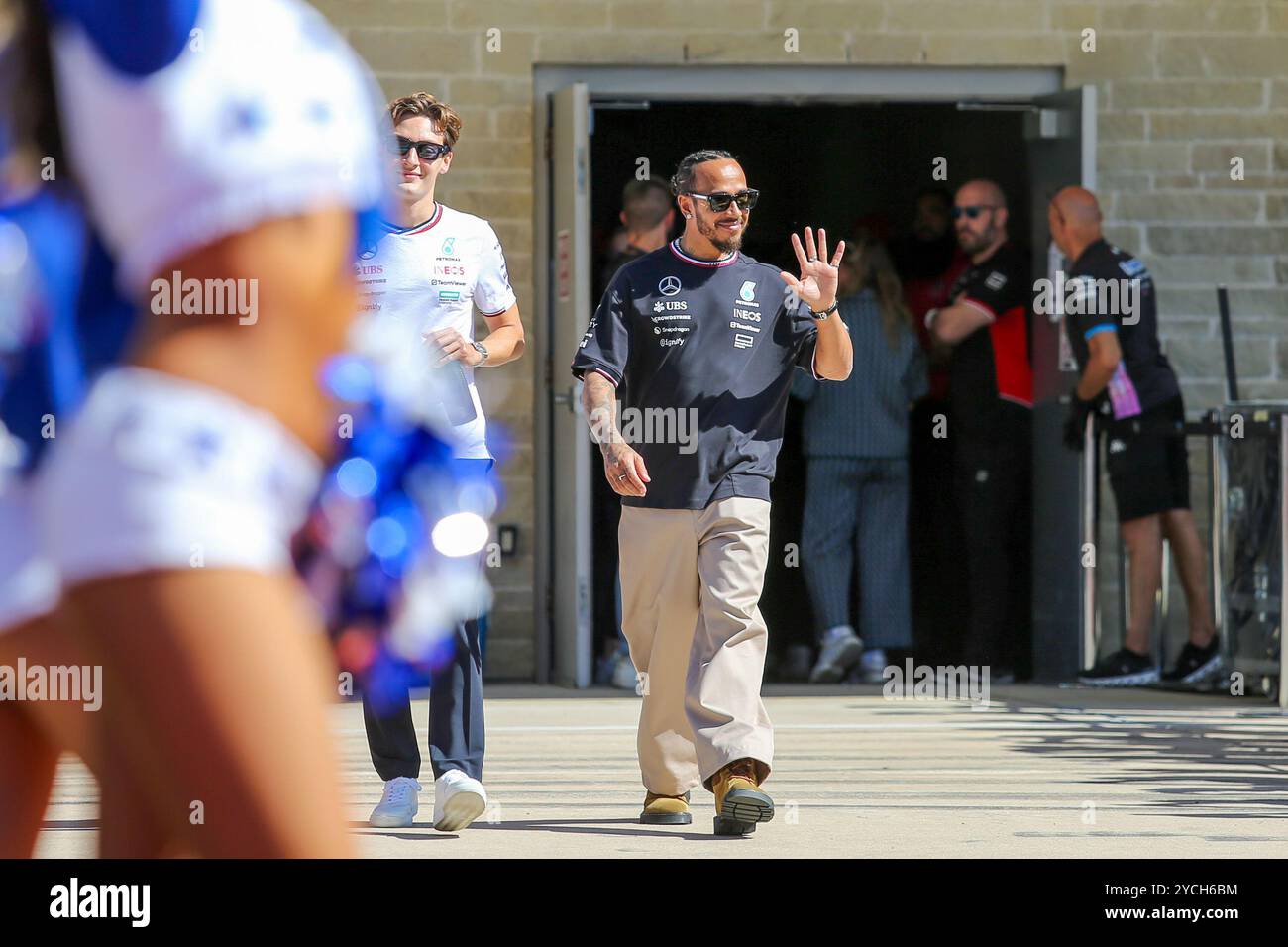 Austin, Stati Uniti. 20 ottobre 2024. Lewis Hamilton, durante la Formula 1 Pirelli United States Grand Prix 2024. Crediti: Alessio Morgese/Alessio Morgese/Emage/Alamy live news Foto Stock