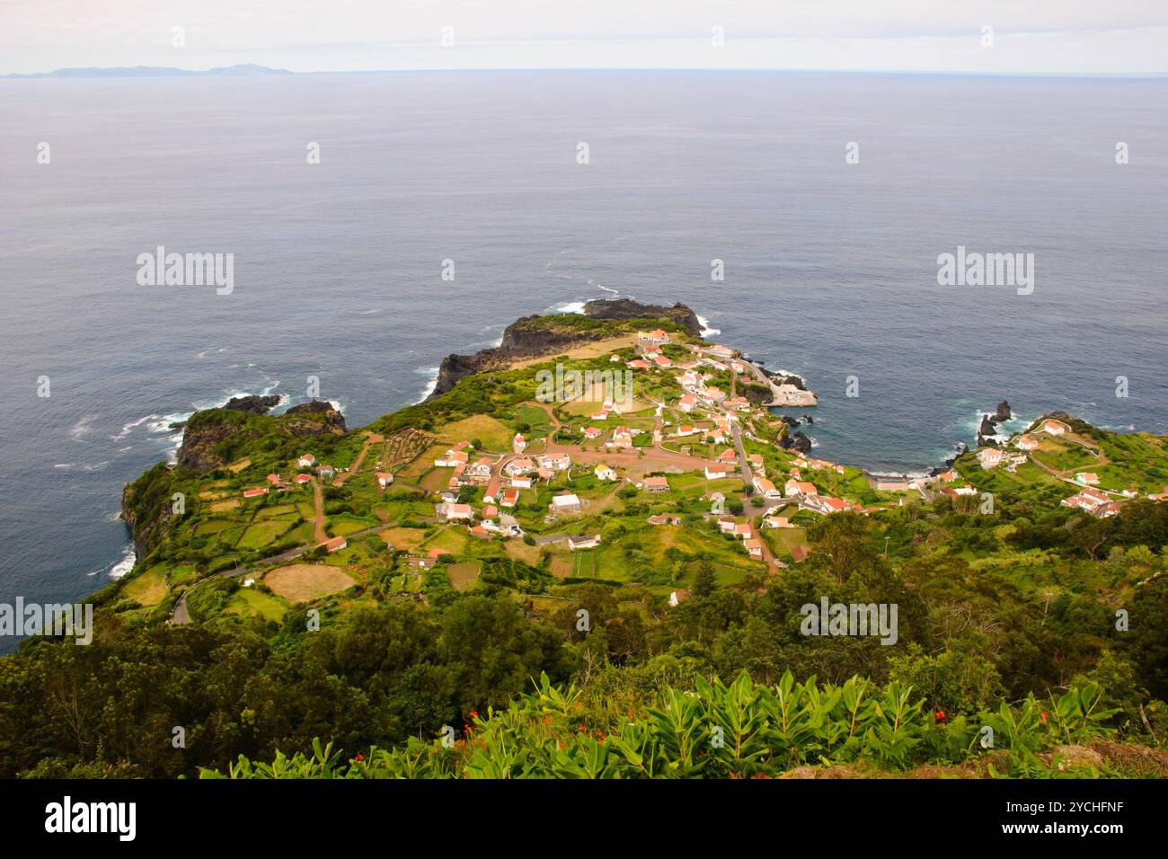 Villaggio - Faja, isola di Sao Jorge Foto Stock