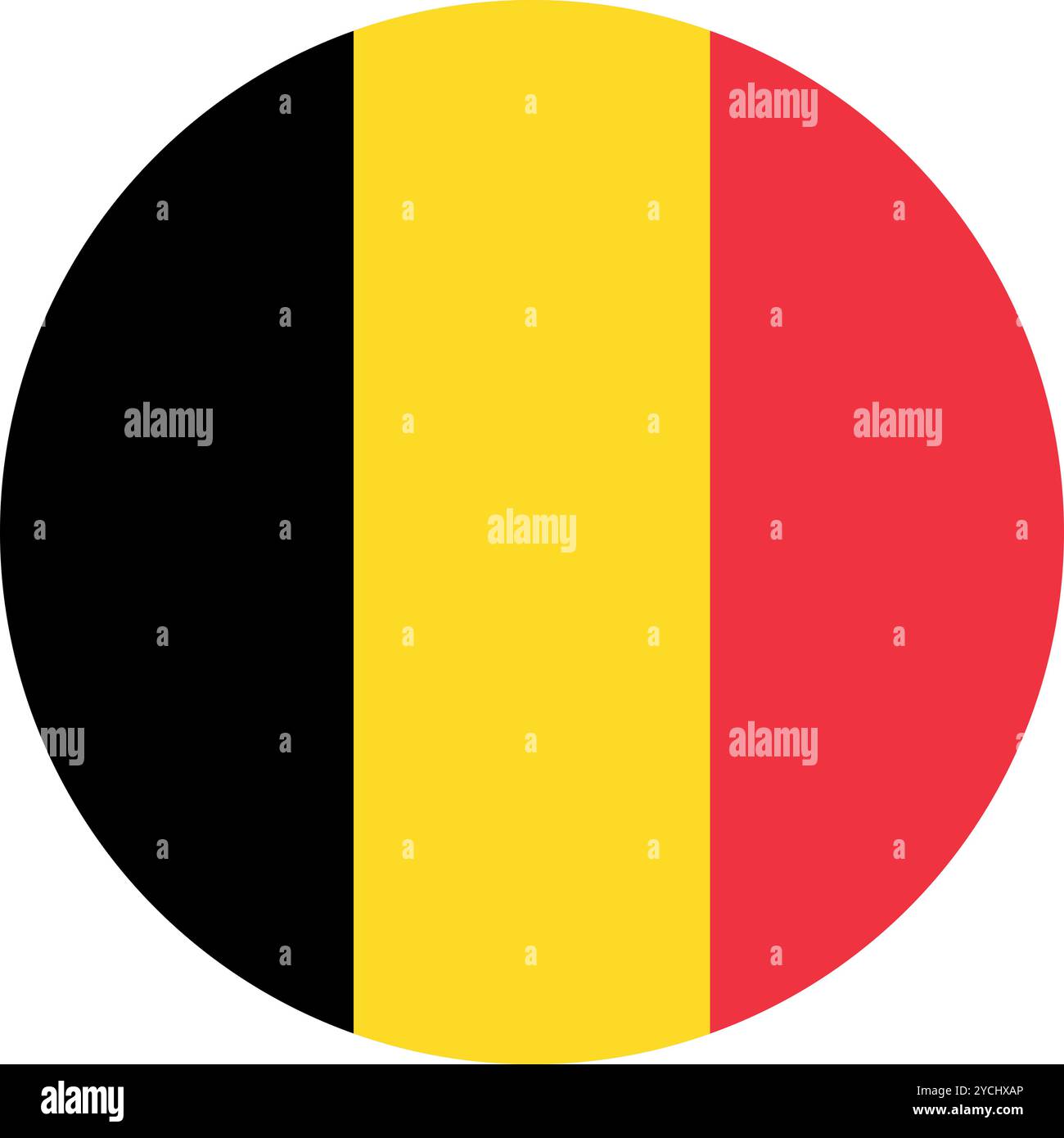 Belgio bandiera circolare, bandiera circolare del Belgio, immagini vettoriali Illustrazione Vettoriale