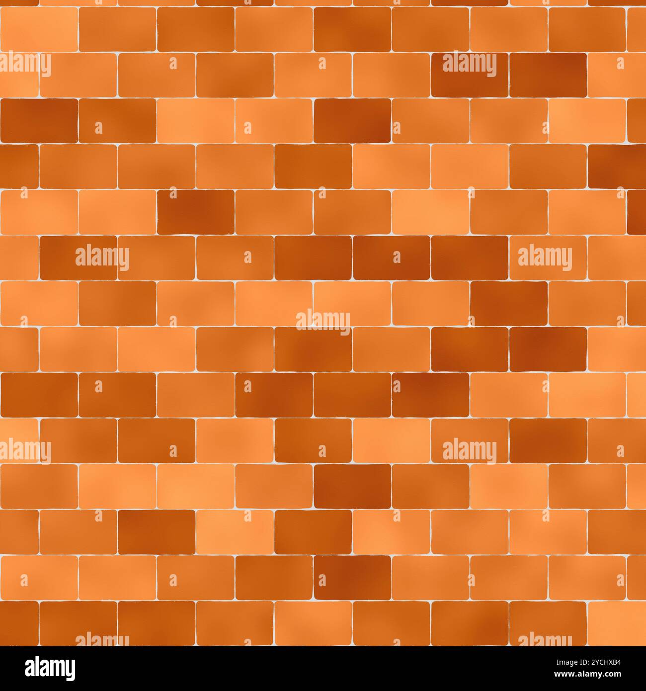 Tessere a mosaico arancioni Foto Stock