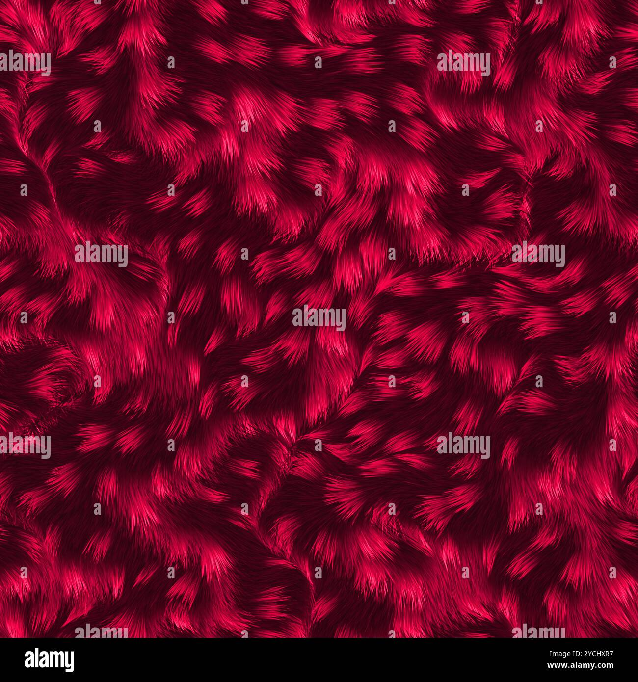 Rosso materiale in pelo testurizzato. Sfondo di natale Foto Stock