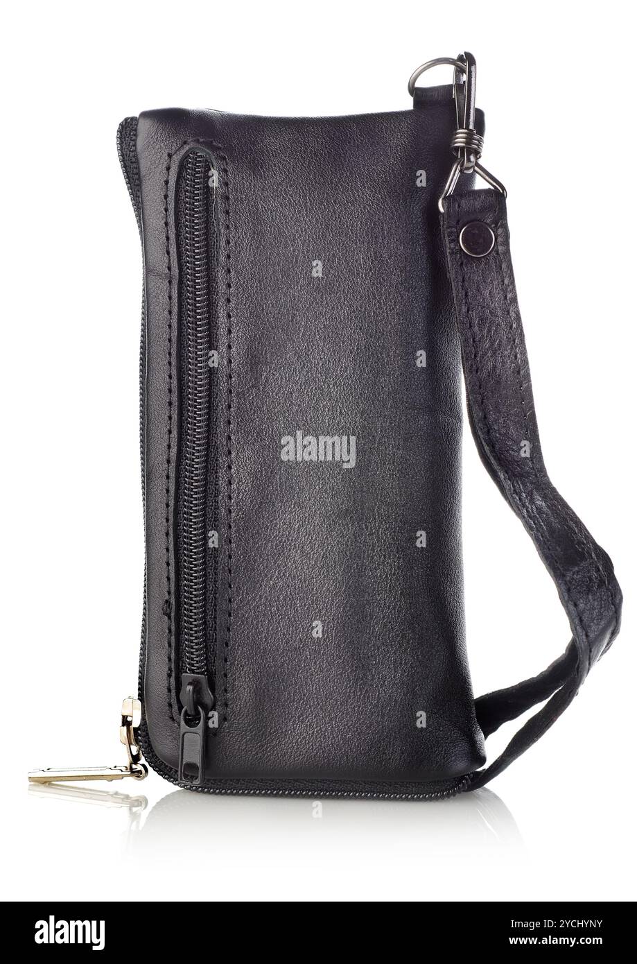 Sacco nero telefono cellulare Foto Stock