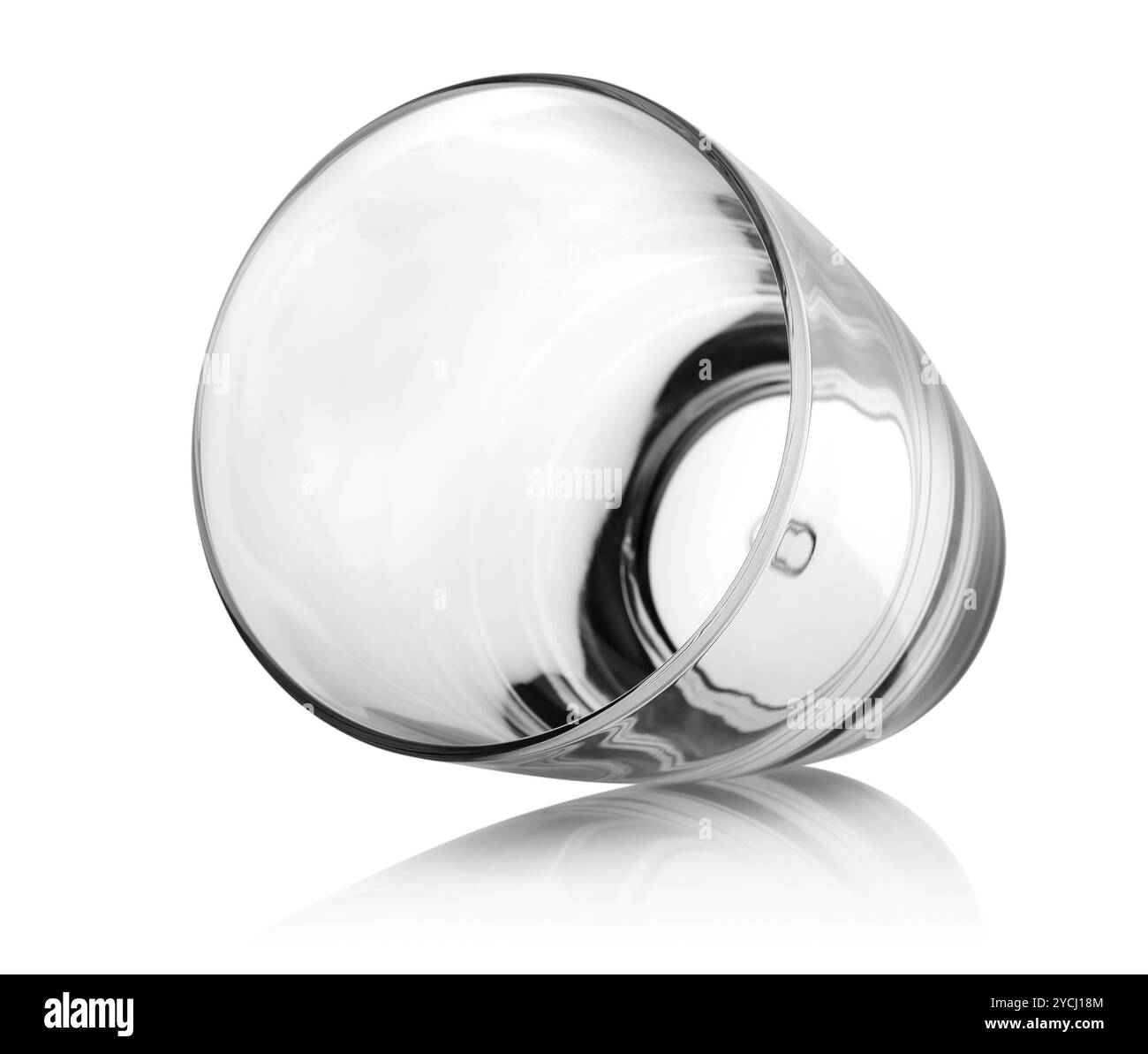 Bicchiere di whiskey isolato Foto Stock