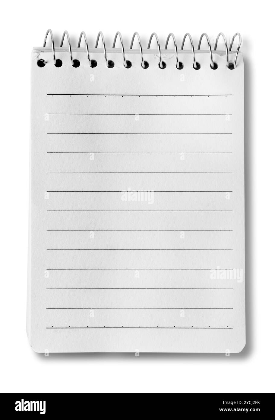 Blocco note in bianco Foto Stock