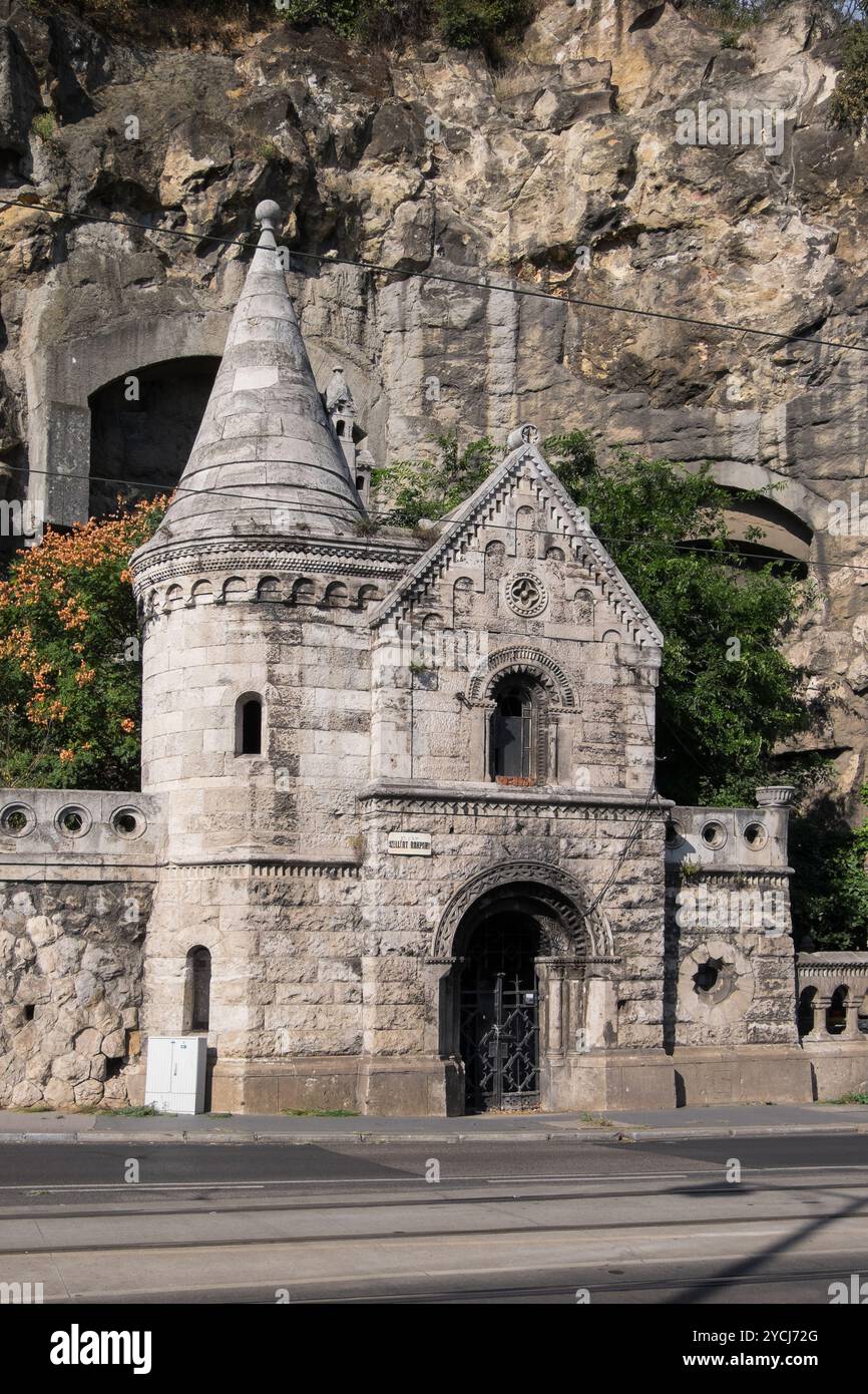 Cappella della Grotta del Colle Gellért a Budapest, Ungheria Foto Stock