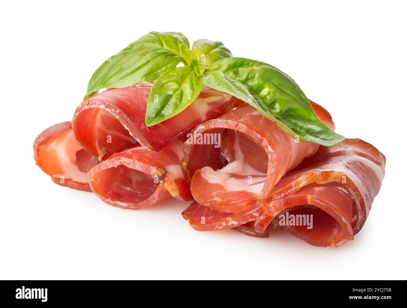 Bacon con erbe aromatiche Foto Stock