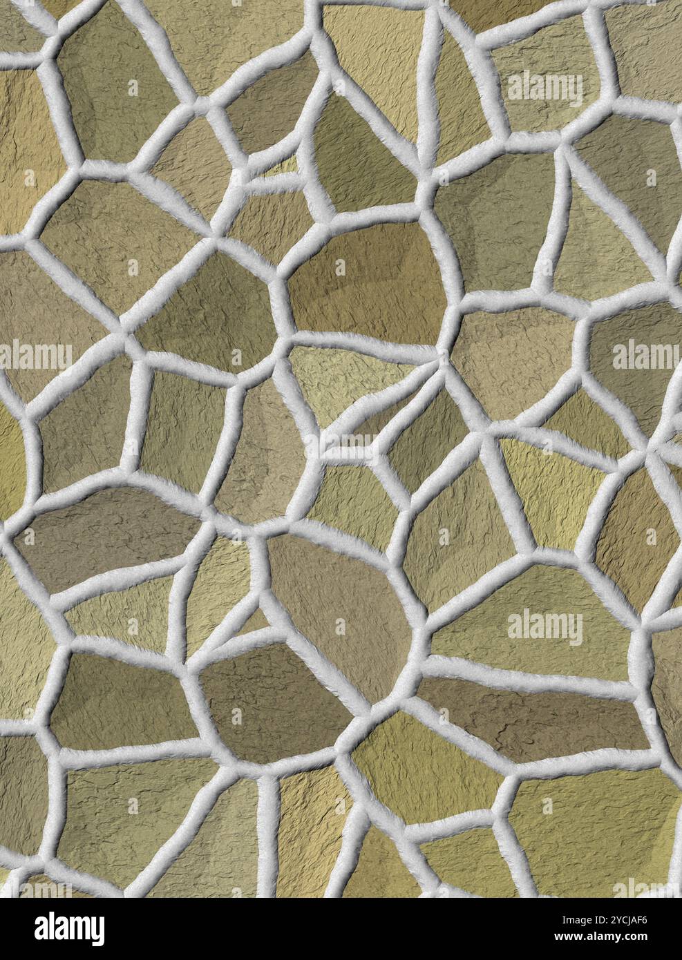 Il mosaico in marmo e pietra Foto Stock