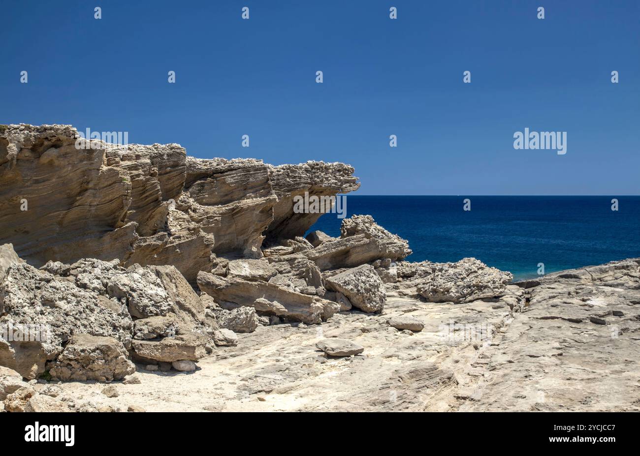 Costa dell'isola di Rodi Foto Stock