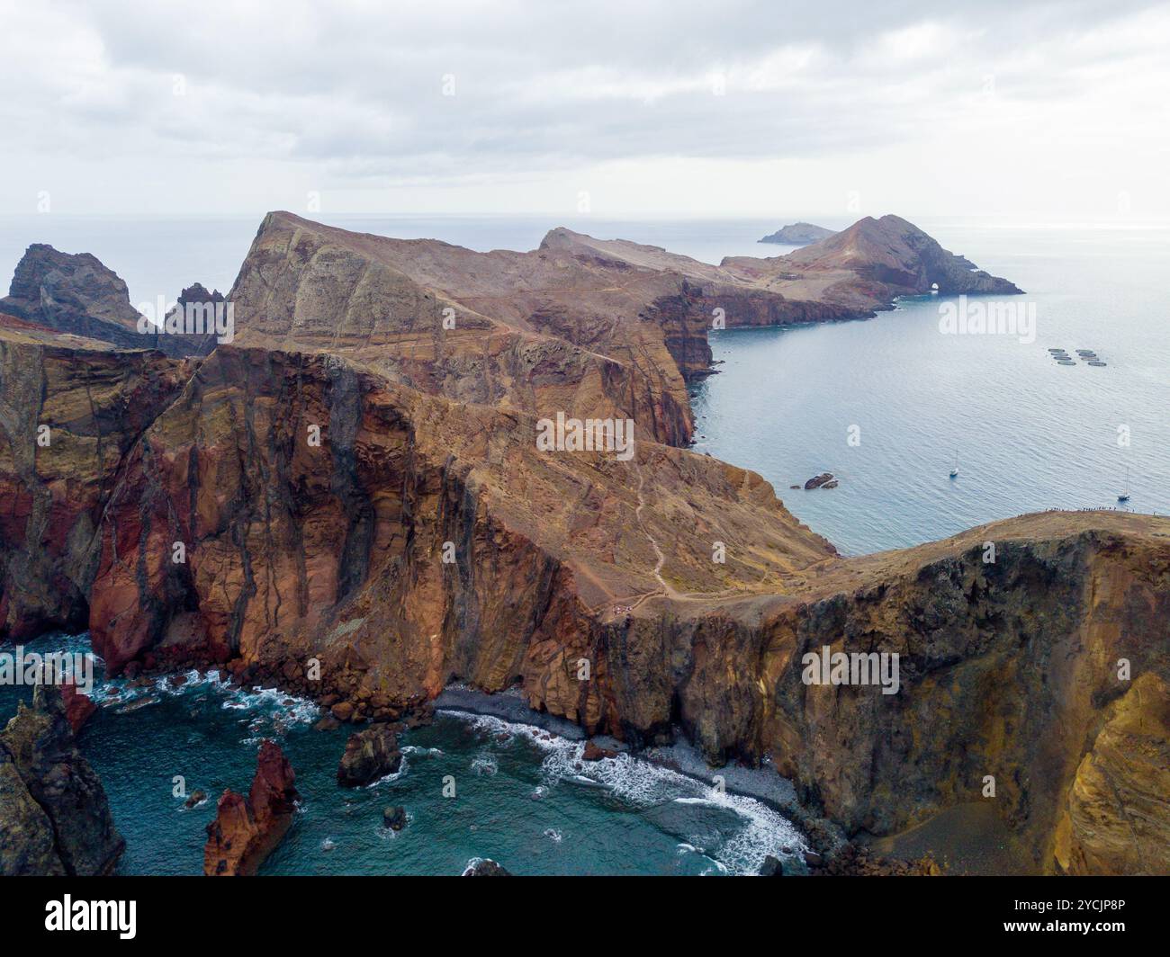 Coste escursionistiche di Madeira Foto Stock