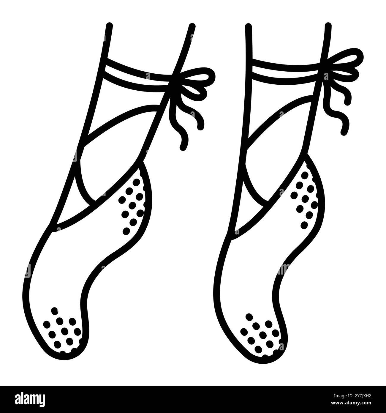 Gambe da ballerina Black line, piedi in scarpe pointe, icona lineare di danza classica. Illustrazione monocromatica vettoriale, traccia modificabile Illustrazione Vettoriale