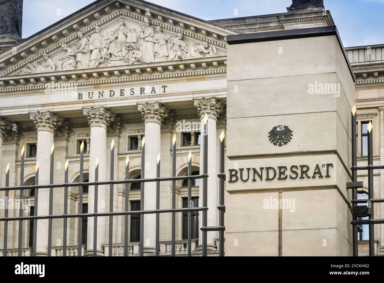 Edificio del Bundesrat tedesco, esterno, organo legislativo, camera alta, Berlino, Germania Foto Stock