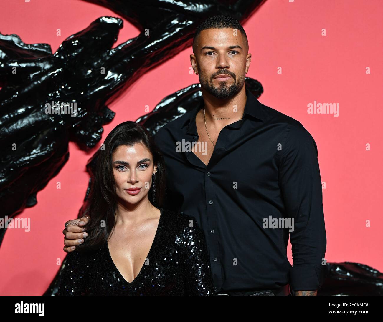 LONDRA, REGNO UNITO. 23 ottobre 2024. Cally Jane Beech e DJ o'Neal partecipano alla prima inglese di VENOM: The Last dance al BFI IMAX di Londra. (Foto di 李世惠/SEE li/Picture Capital) credito: Vedi li/Picture Capital/Alamy Live News Foto Stock