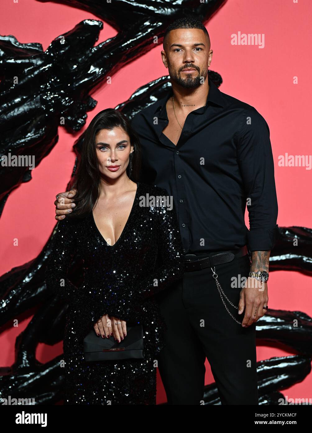LONDRA, REGNO UNITO. 23 ottobre 2024. Cally Jane Beech e DJ o'Neal partecipano alla prima inglese di VENOM: The Last dance al BFI IMAX di Londra. (Foto di 李世惠/SEE li/Picture Capital) credito: Vedi li/Picture Capital/Alamy Live News Foto Stock
