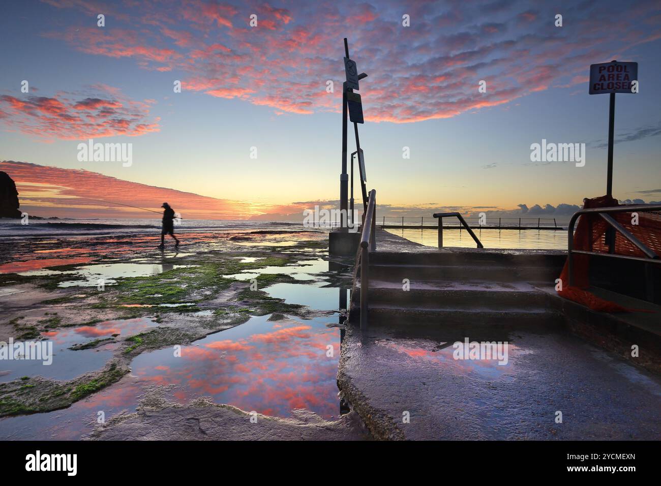 Mona vale Sunrise Seascape Sydney Australia Foto Stock
