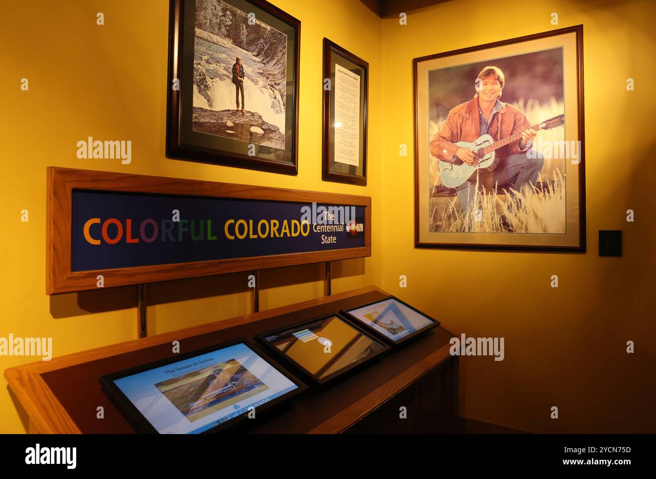 Mr Brown's Attic, il museo del Campidoglio nell'edificio dello stato del Colorado, dove sono disponibili visite gratuite, Denver, Stati Uniti Foto Stock