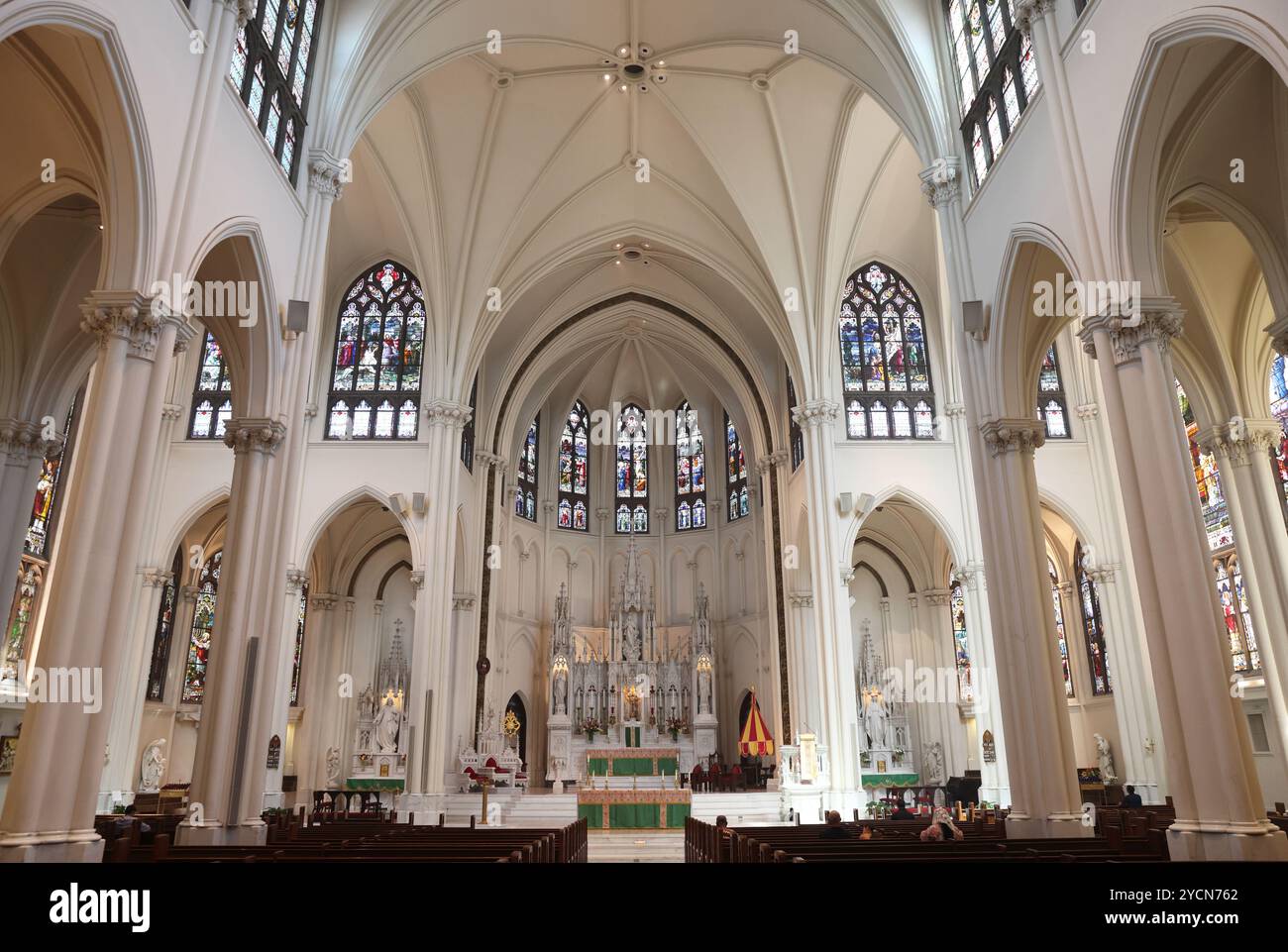 Basilica cattedrale dell'Immacolata Concezione, a Denver, Colorado, Stati Uniti. Foto Stock