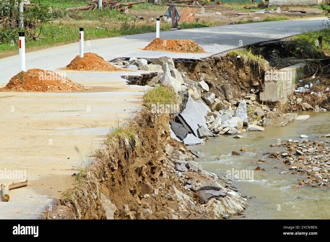 Pericolo erosione Foto Stock