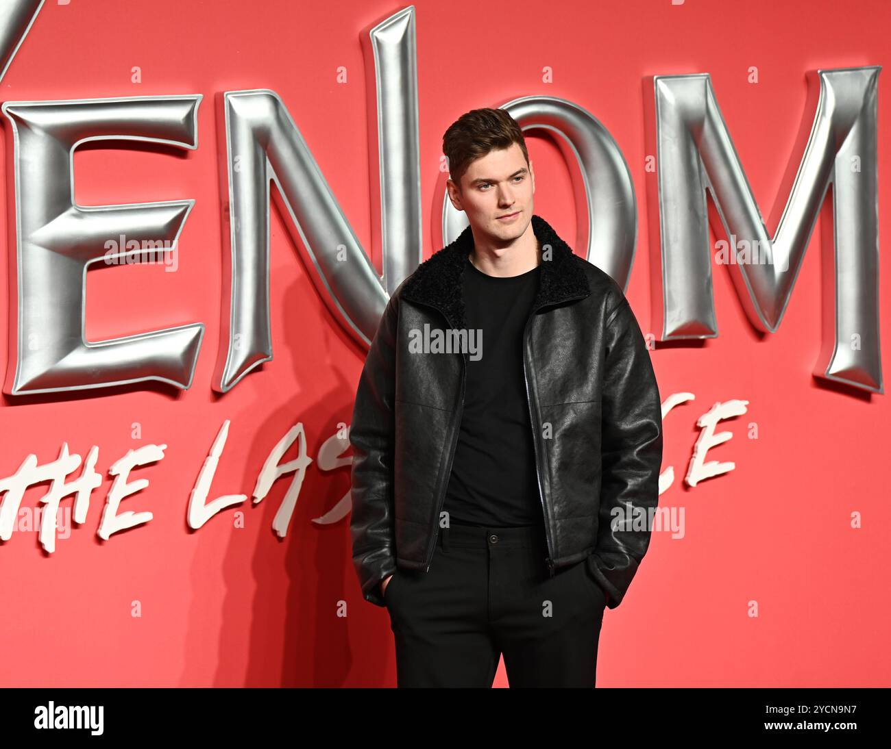 LONDRA, REGNO UNITO. 23 ottobre 2024. Sam Way partecipa alla prima inglese di VENOM: The Last dance al BFI IMAX di Londra. (Foto di 李世惠/SEE li/Picture Capital) credito: Vedi li/Picture Capital/Alamy Live News Foto Stock
