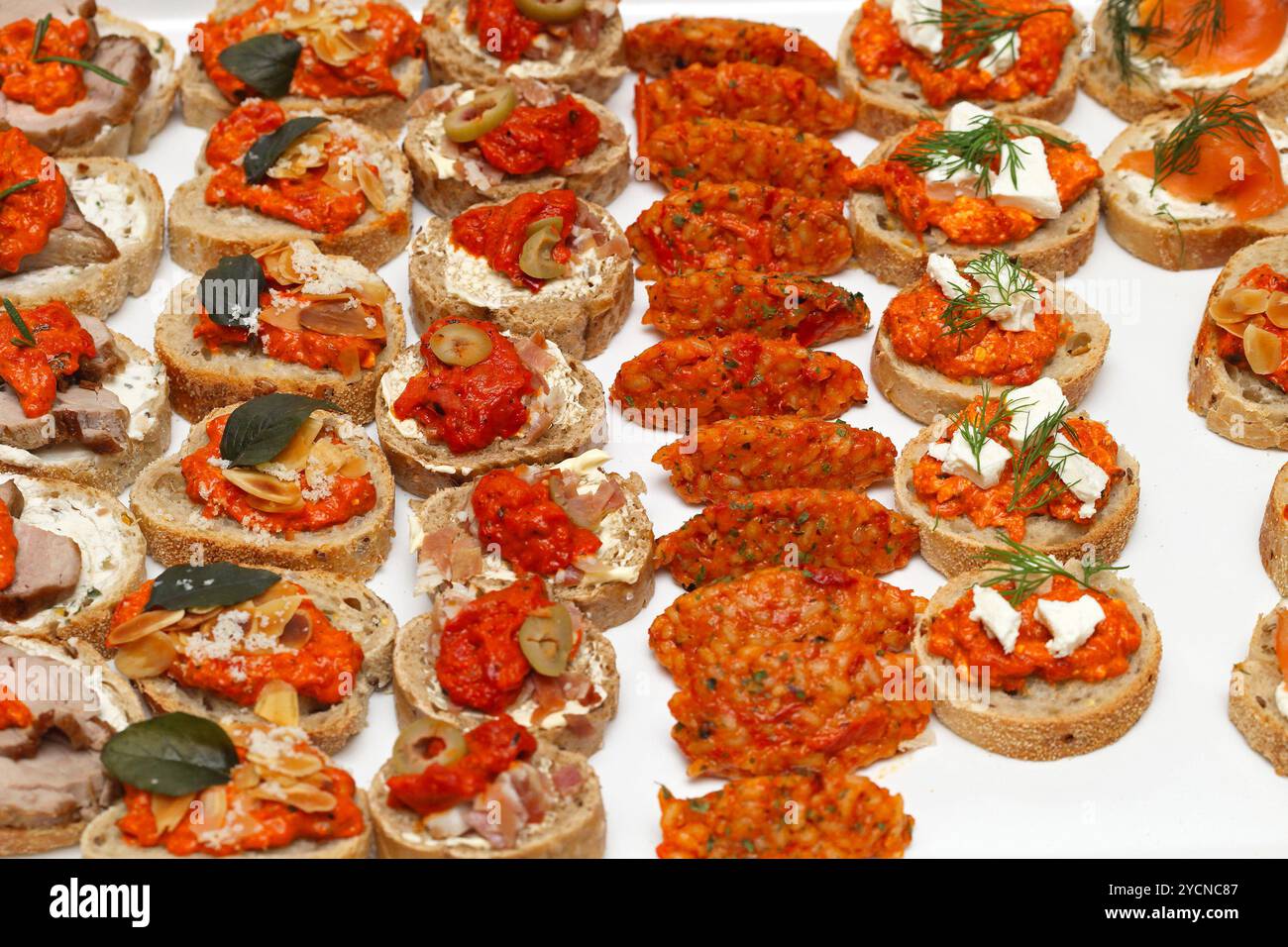 Alimento del partito Foto Stock