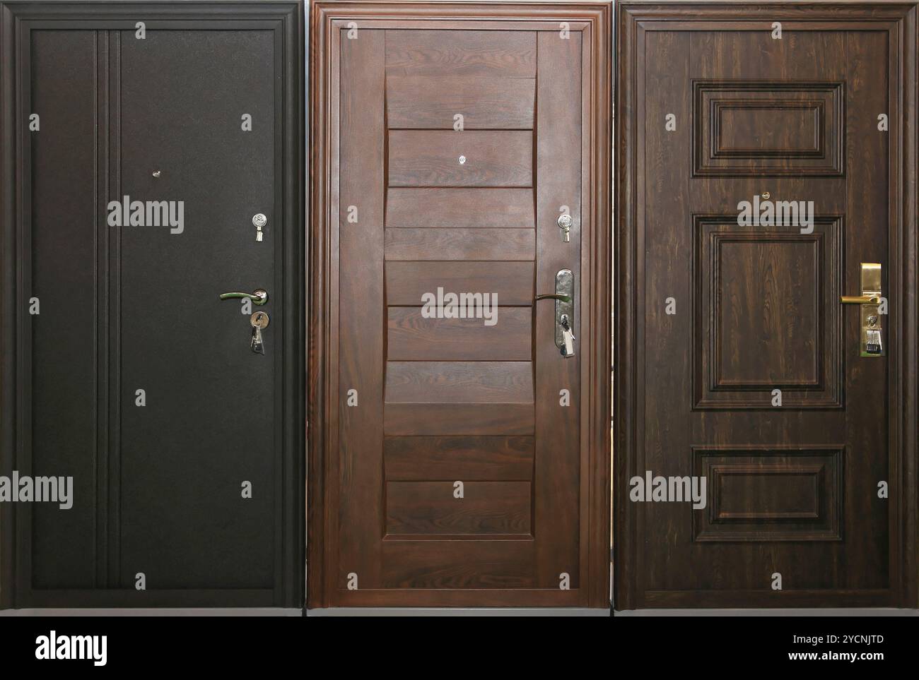 Tre porte Foto Stock