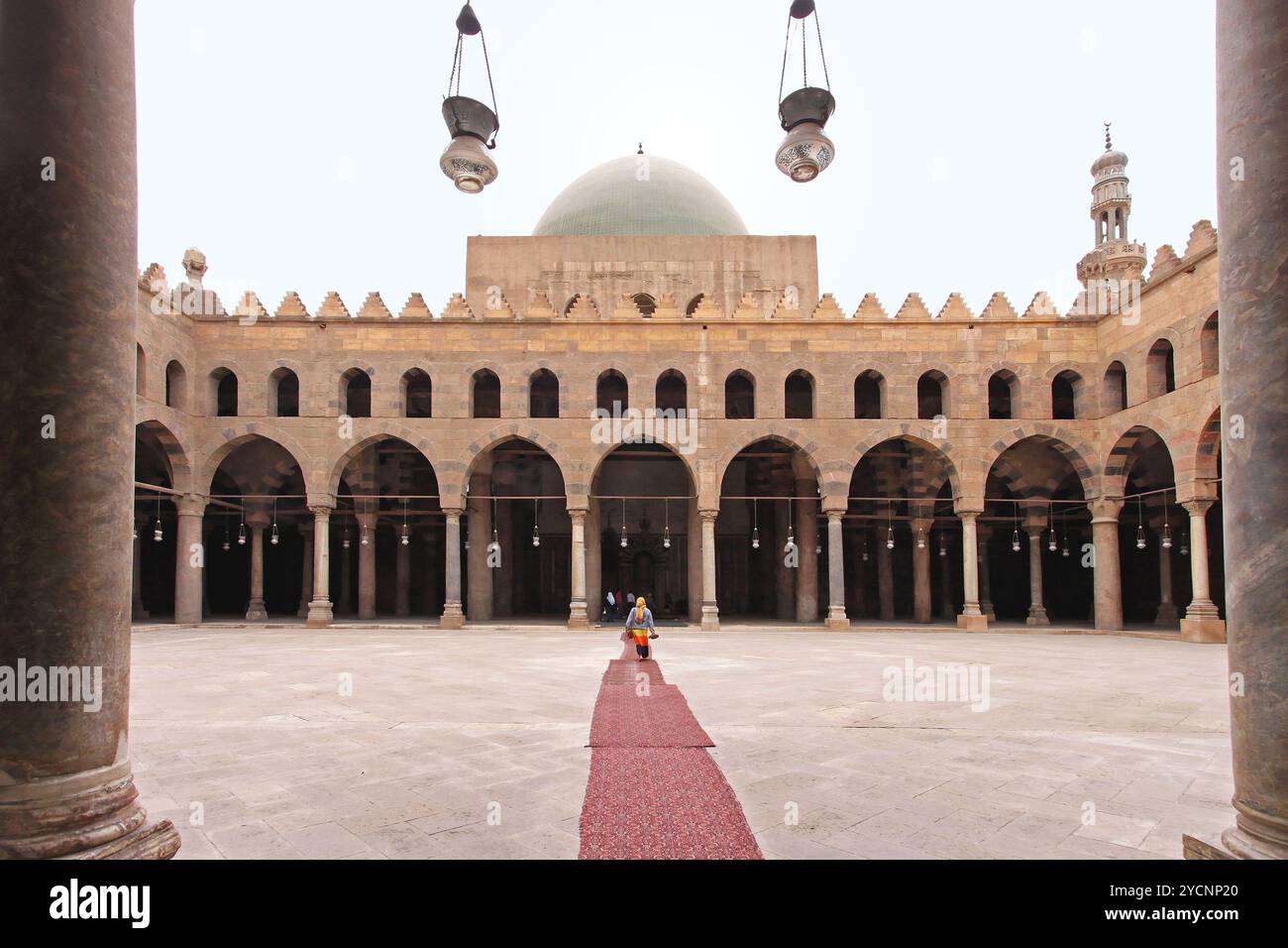 Cortile della moschea Foto Stock