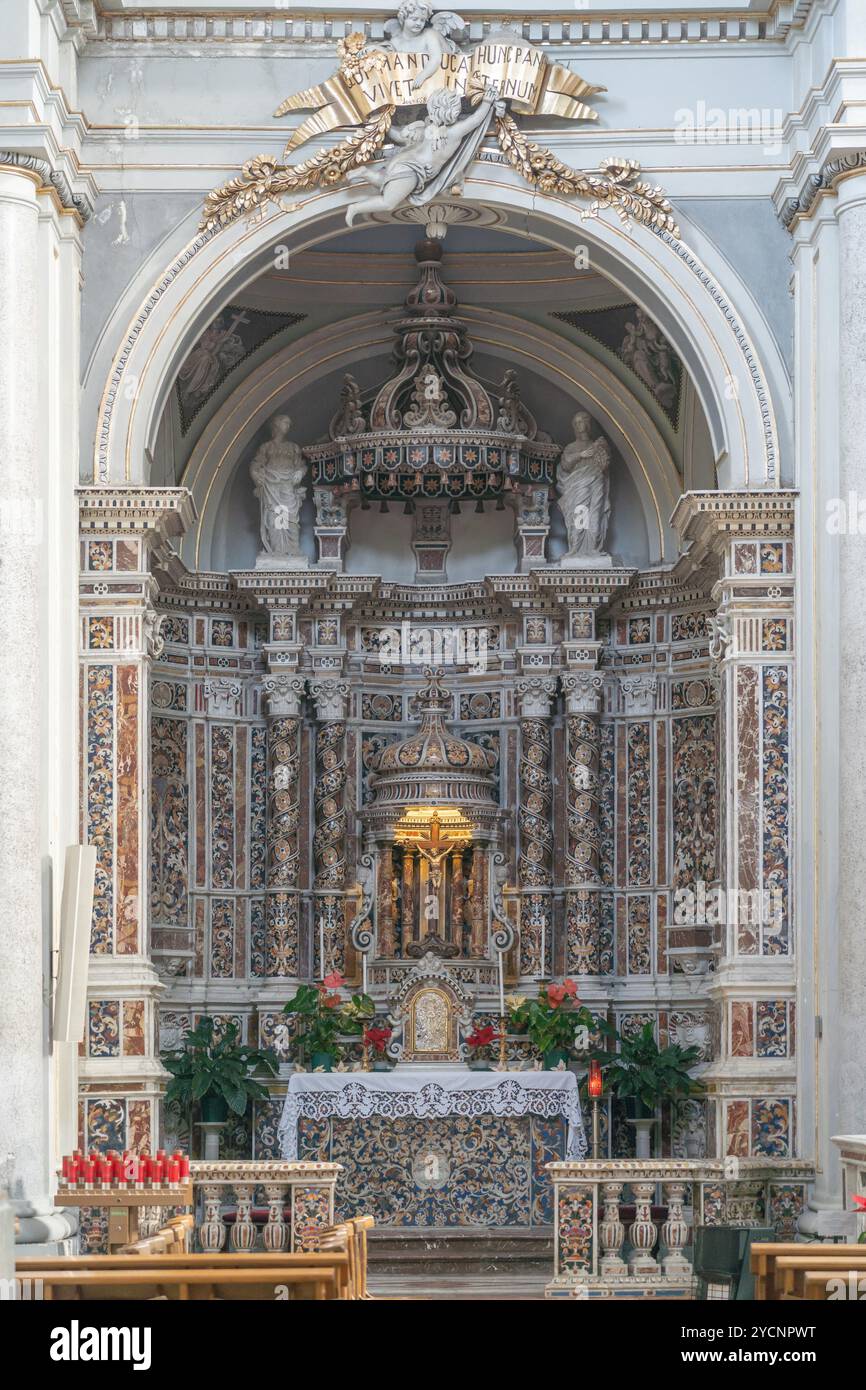 Cattedrale di San Nicola di Bari, Nicosia, Enna, Sicilia, Italia Foto Stock