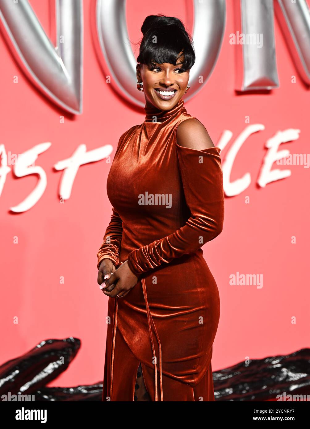LONDRA, REGNO UNITO. 23 ottobre 2024. Sara Mulindwa partecipa alla prima inglese di VENOM: The Last dance al BFI IMAX di Londra. (Foto di 李世惠/SEE li/Picture Capital) credito: Vedi li/Picture Capital/Alamy Live News Foto Stock