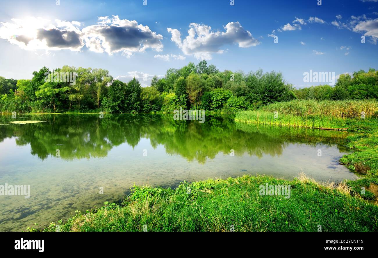 Fiume tranquillo Foto Stock