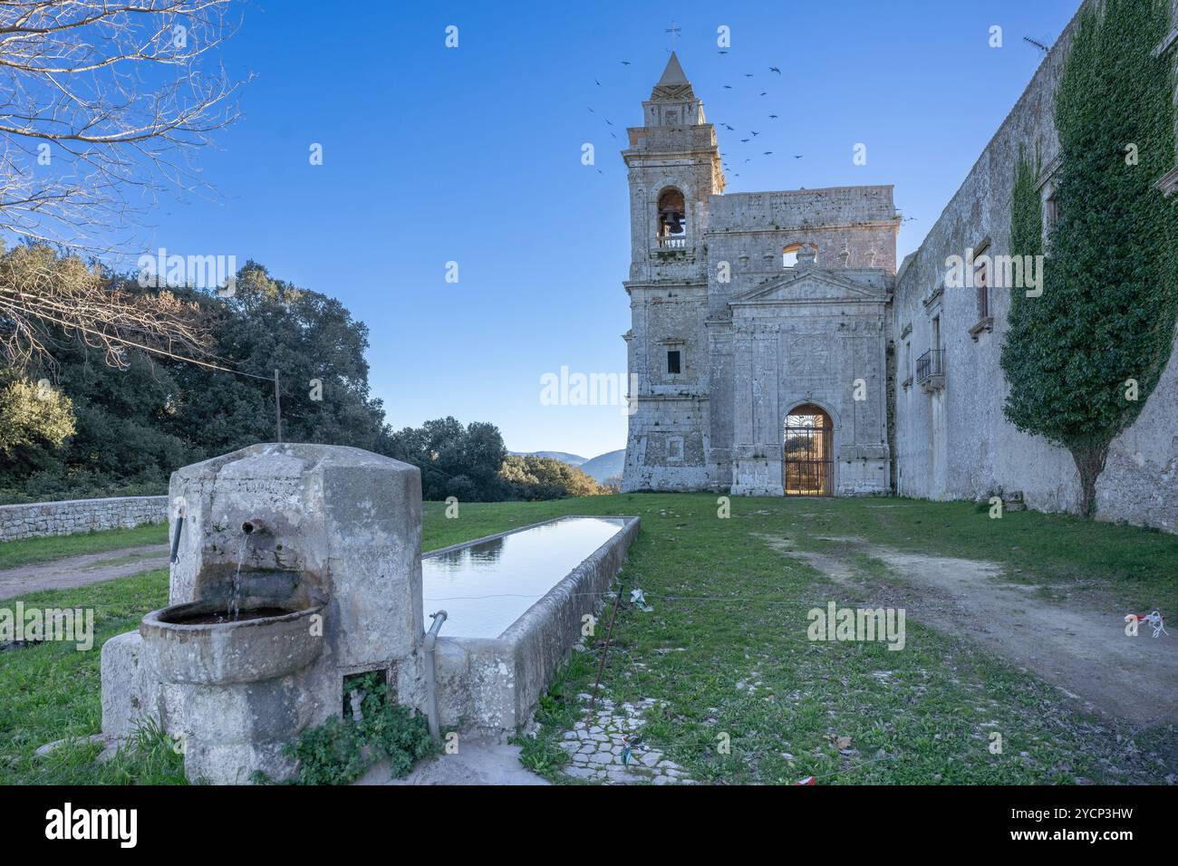 Abbazia Santa Maria del Bosco, Contessa Entellina, Palermo, Sicilia, Italia Foto Stock