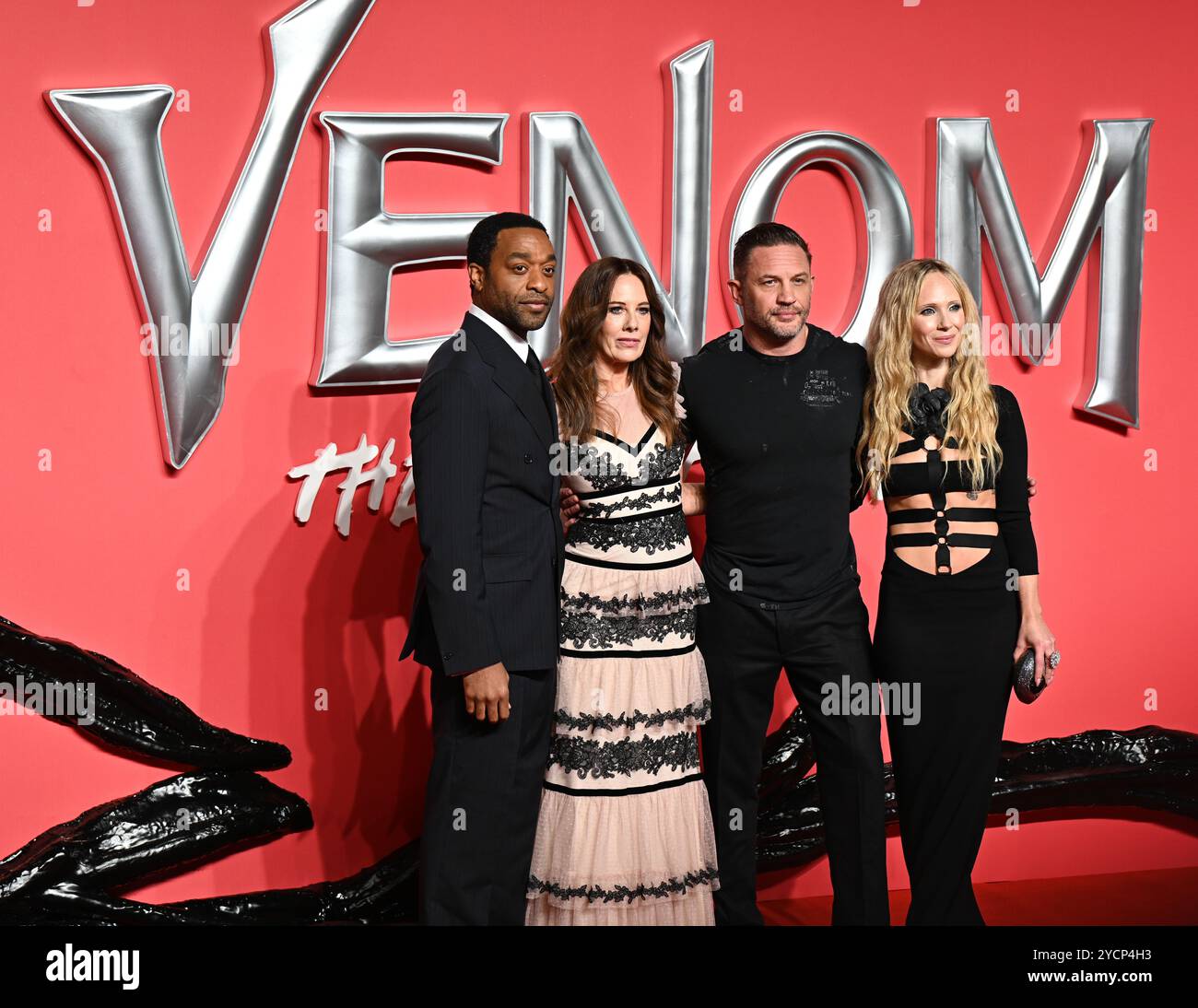 LONDRA, REGNO UNITO. 23 ottobre 2024. Chiwetel Ejiofor, Kelly Marcel, Tom Hardy, Juno Temple partecipano alla prima inglese di VENOM: The Last dance al BFI IMAX di Londra. (Foto di 李世惠/SEE li/Picture Capital) credito: Vedi li/Picture Capital/Alamy Live News Foto Stock