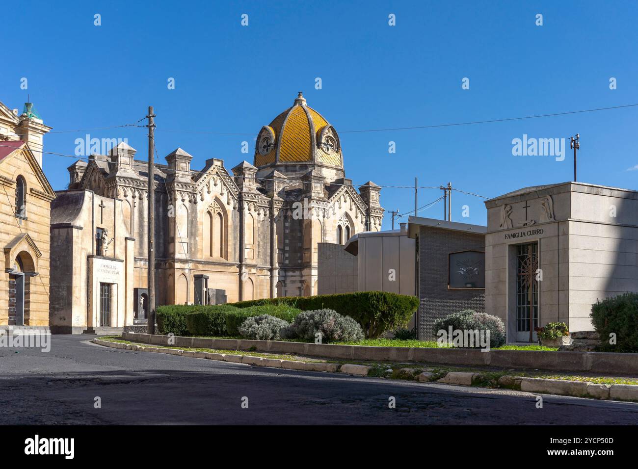 Cimitero monumentale di Catania, Catania, Sicilia, Italia Foto Stock