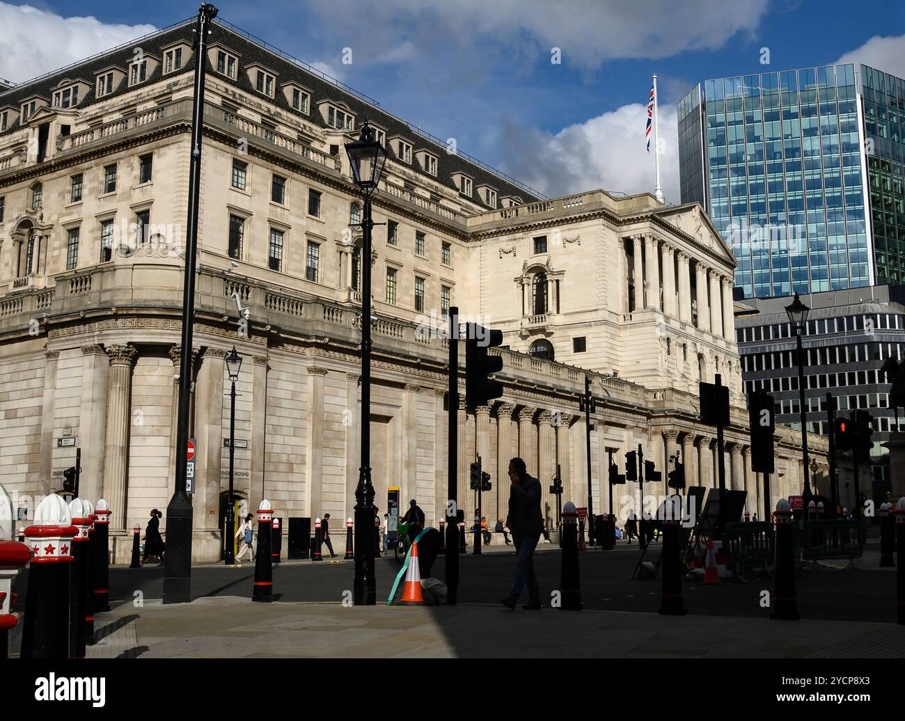 Bank of England, Financial District, Bank, London, Regno Unito Foto Stock