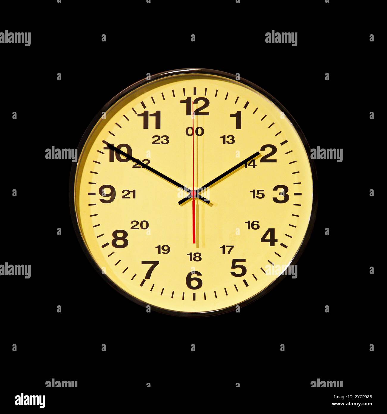 Orologio di stile aziendale isolato percorso di ritaglio incluso Foto Stock