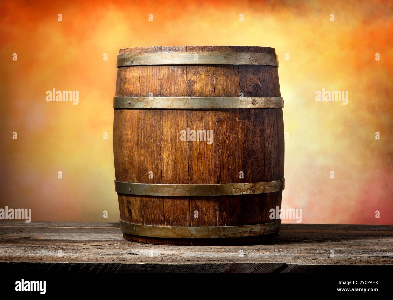 Barile in giallo Foto Stock