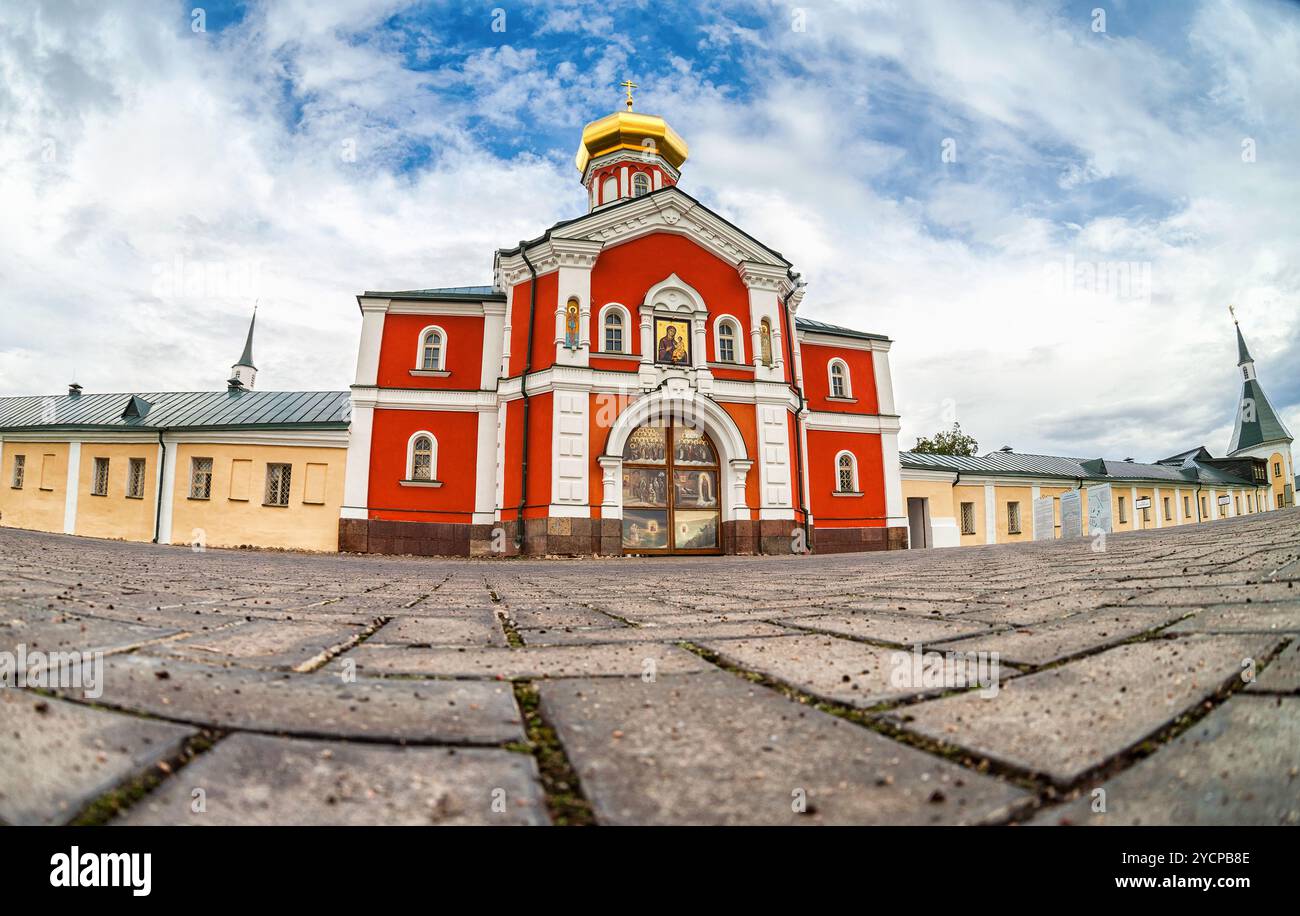 Valday Iversky Monastero, una chiesa russo-ortodossa monastero fondato dal Patriarca Nikon nel 1653 Foto Stock