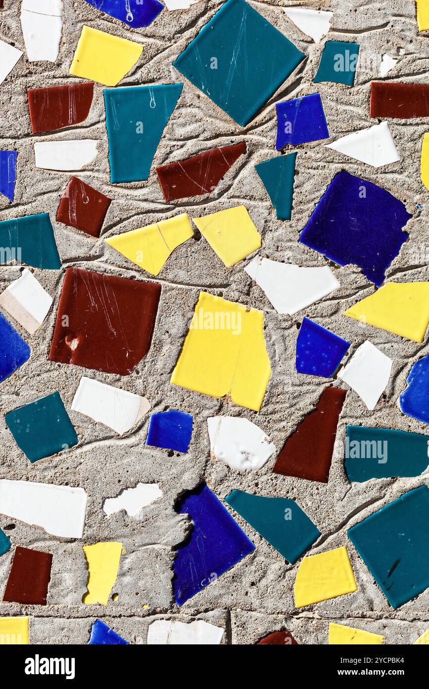 Mosaico di texture di sfondo al di fuori Foto Stock