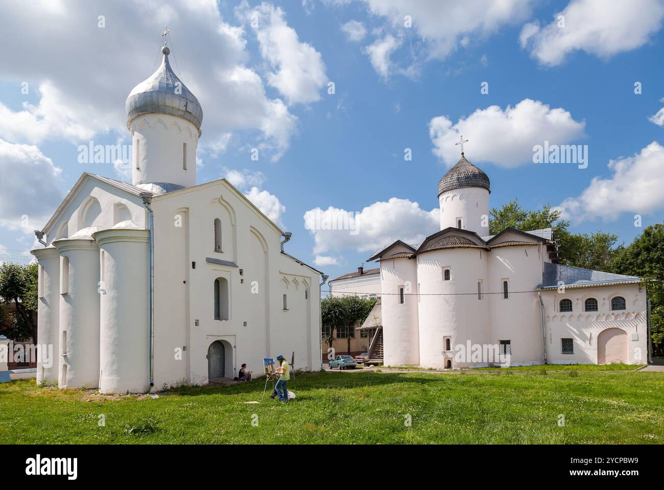 Vecchie chiese ortodosse russe Foto Stock