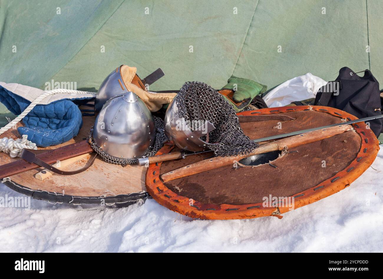 Armature di antichi guerrieri russo Foto Stock