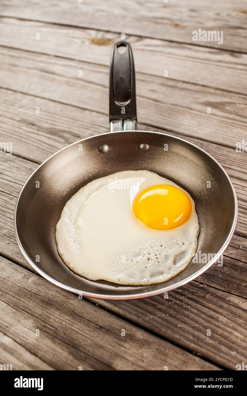 Uova fritte Foto Stock