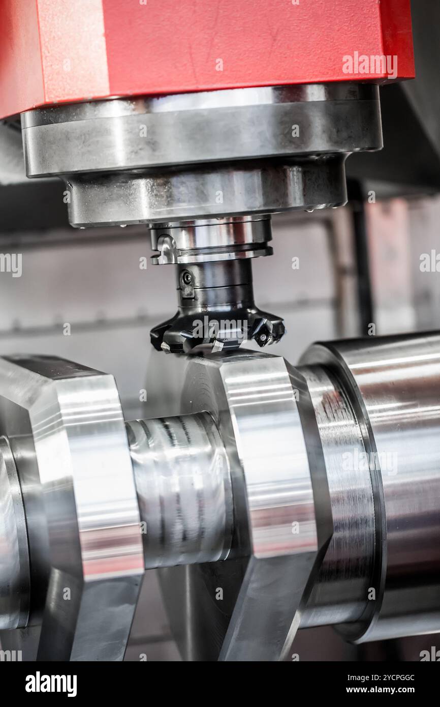 Fresatrice CNC per la lavorazione dei metalli. Foto Stock