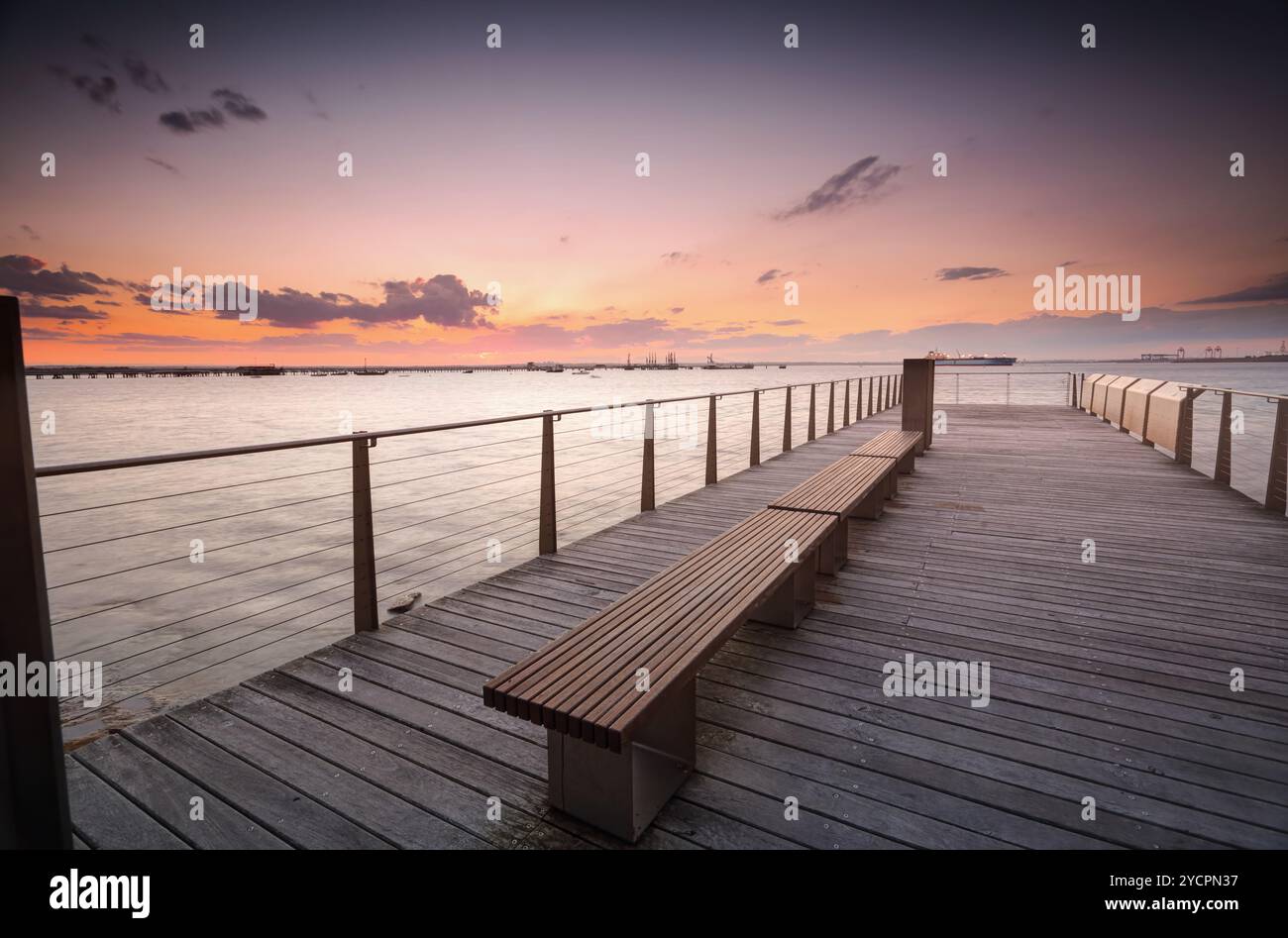 Tramonto su Botany Bay Sydney Australia Foto Stock