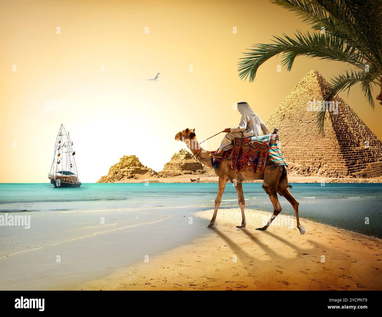 Paesaggio egiziano Foto Stock