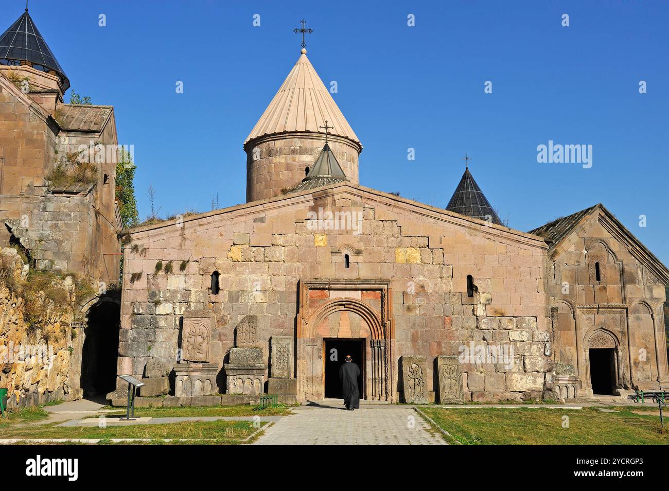 Chiesa di Sant'Astvatsatsin (Santa madre di Dio), Monastero di Goshavank, villaggio di Gosh, Parco Nazionale di Dilijan, regione di Tavush, Armenia, Eurasia Foto Stock