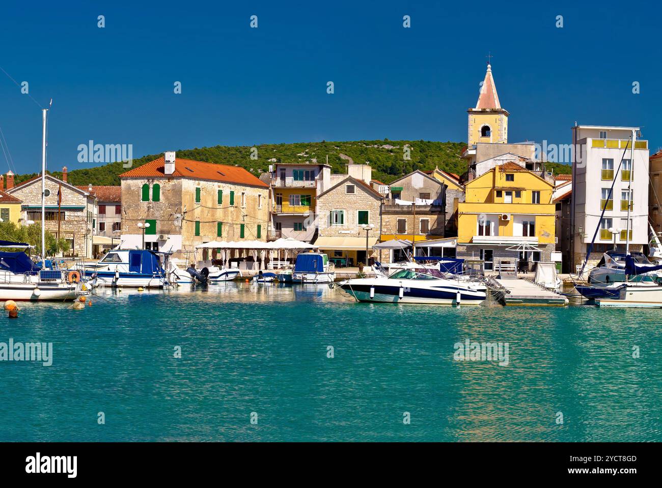 Città di Pirovac vista panoramica Foto Stock