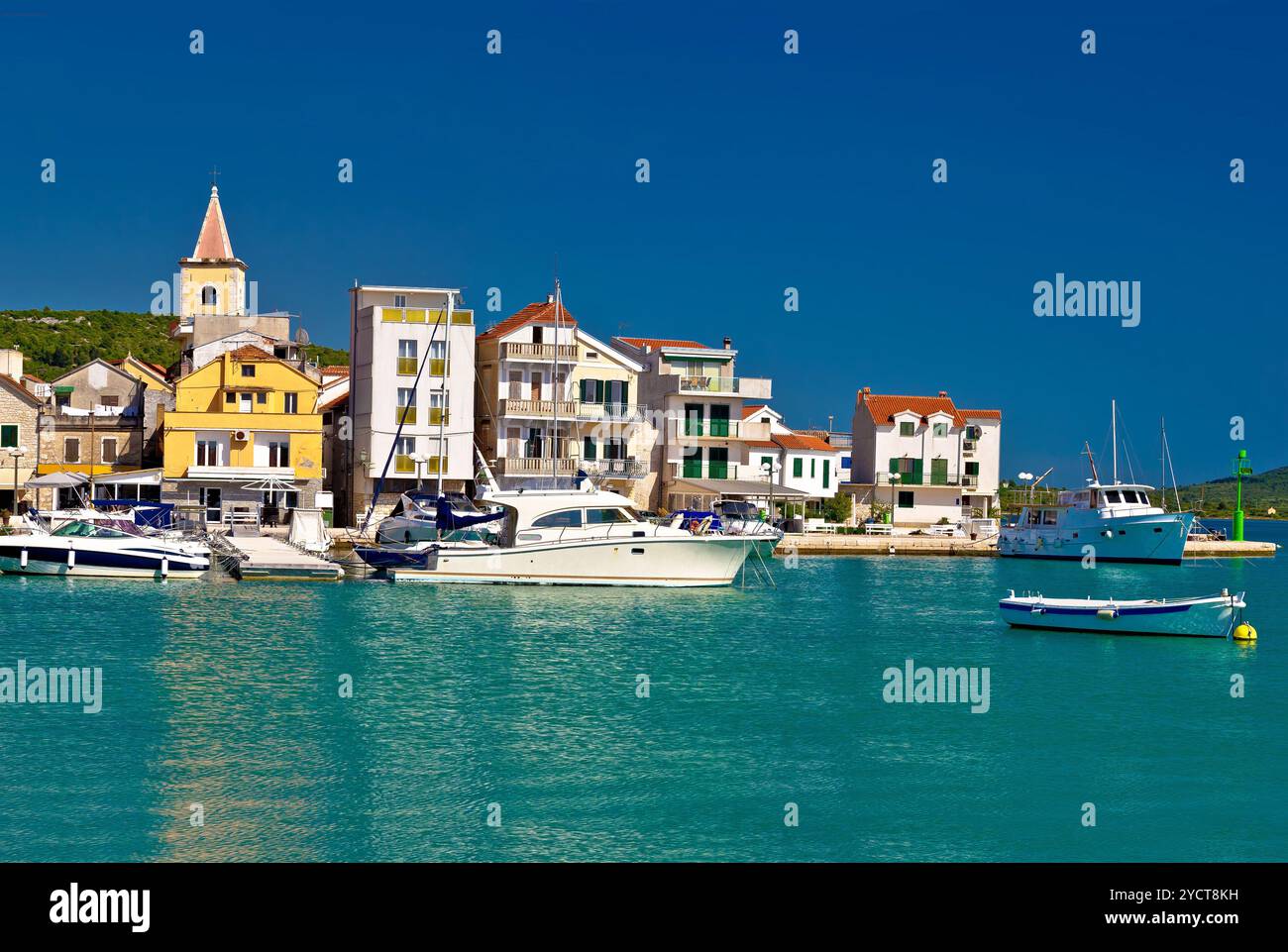 Città di Pirovac vista panoramica Foto Stock