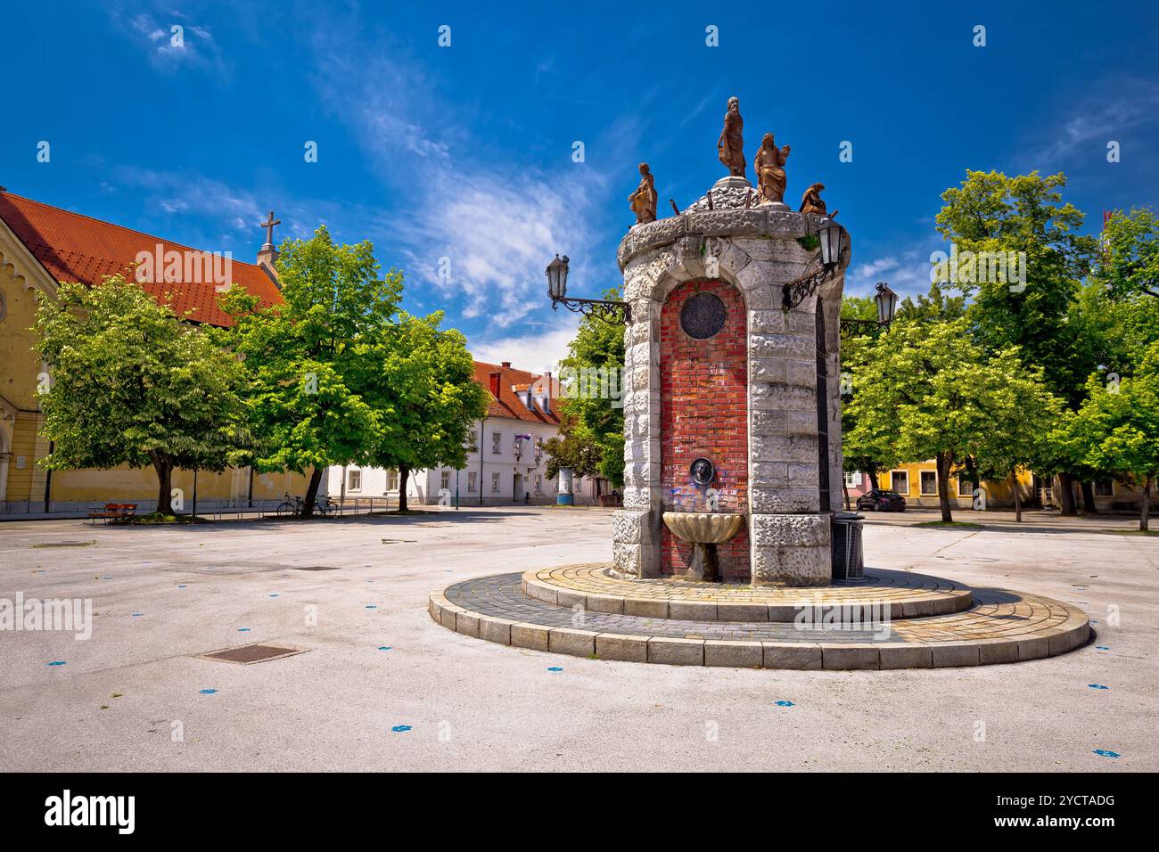 Città di Karlovac vista punti di riferimento Foto Stock