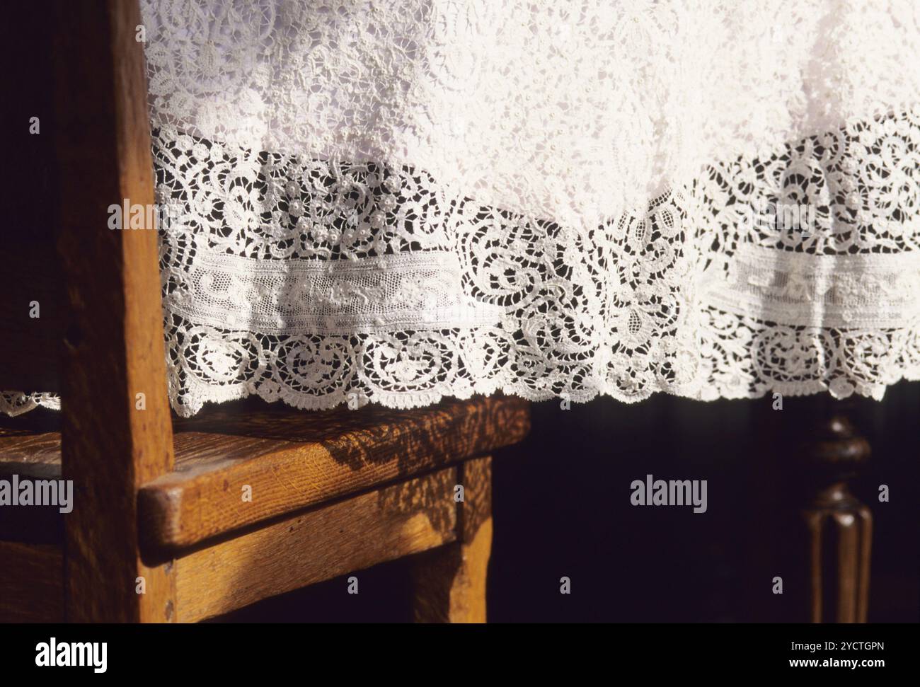 Tovaglia in pizzo Foto Stock